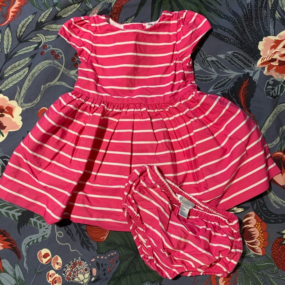 Ralph Lauren formal dress pink and white